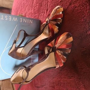 Brown strap Nine West velvet
